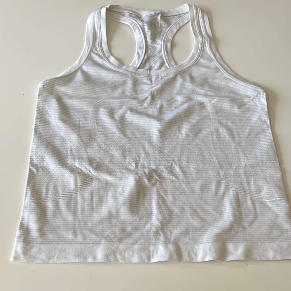 White Racerback Tank Top